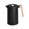 3 Layers Wooden Handle Stainless Steel Insulated Smart Press Coffee Pot