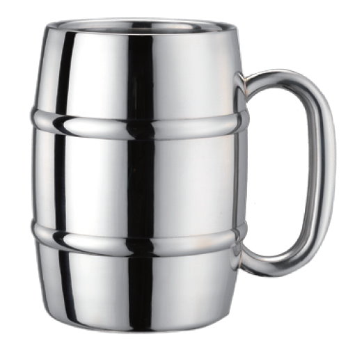 All Stainless Steel Double Wall Beer Mug