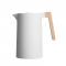 3 Layers Wooden Handle Stainless Steel Insulated Smart Press Coffee Pot
